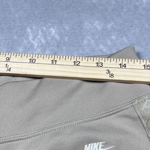 Vintage Nike Pants Women’s Size Medium Beige Cropped Capri Casual Swoosh Pull On - Picture 9 of 15